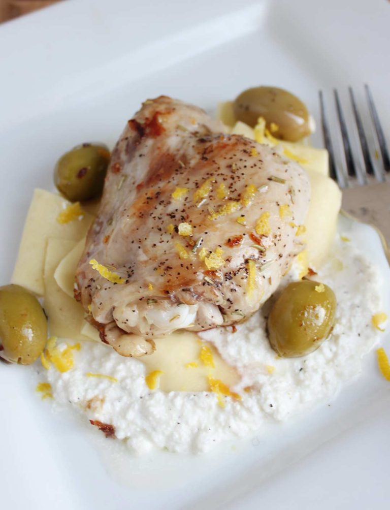 Cookbook Find: Lemon Chicken with Olives and Ricotta