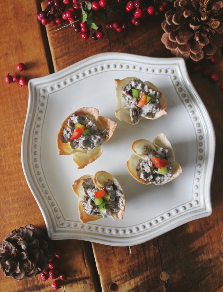 Holiday Week: Mushroom and Prosciutto Cups