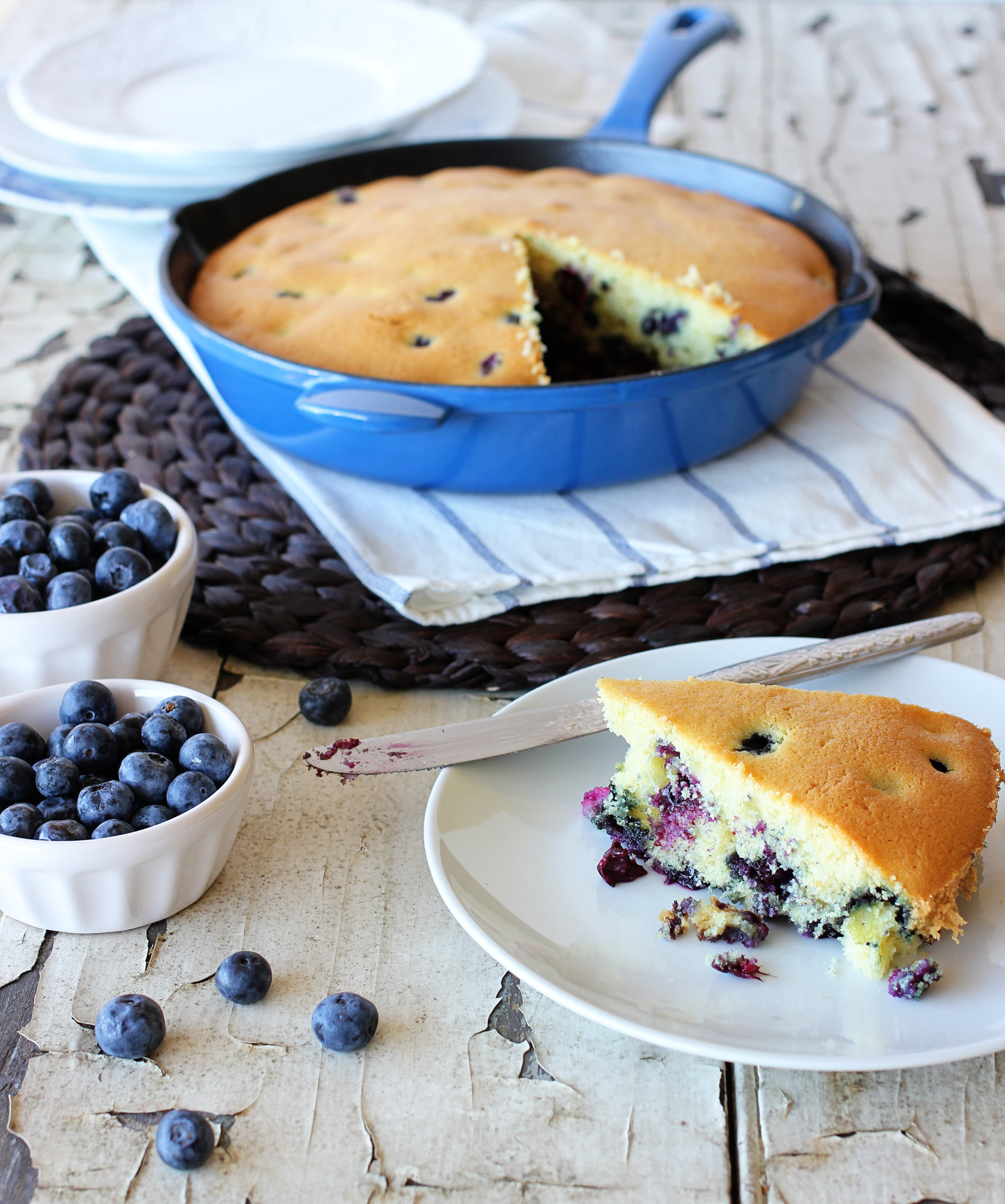 Blueberry Skillet Cake
