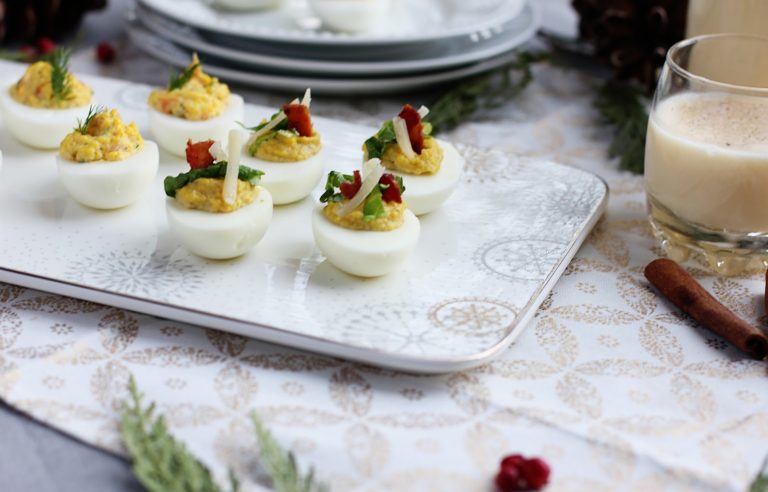 #BeEggsquisite Holiday Appetizers // Devilled Eggs Three Ways