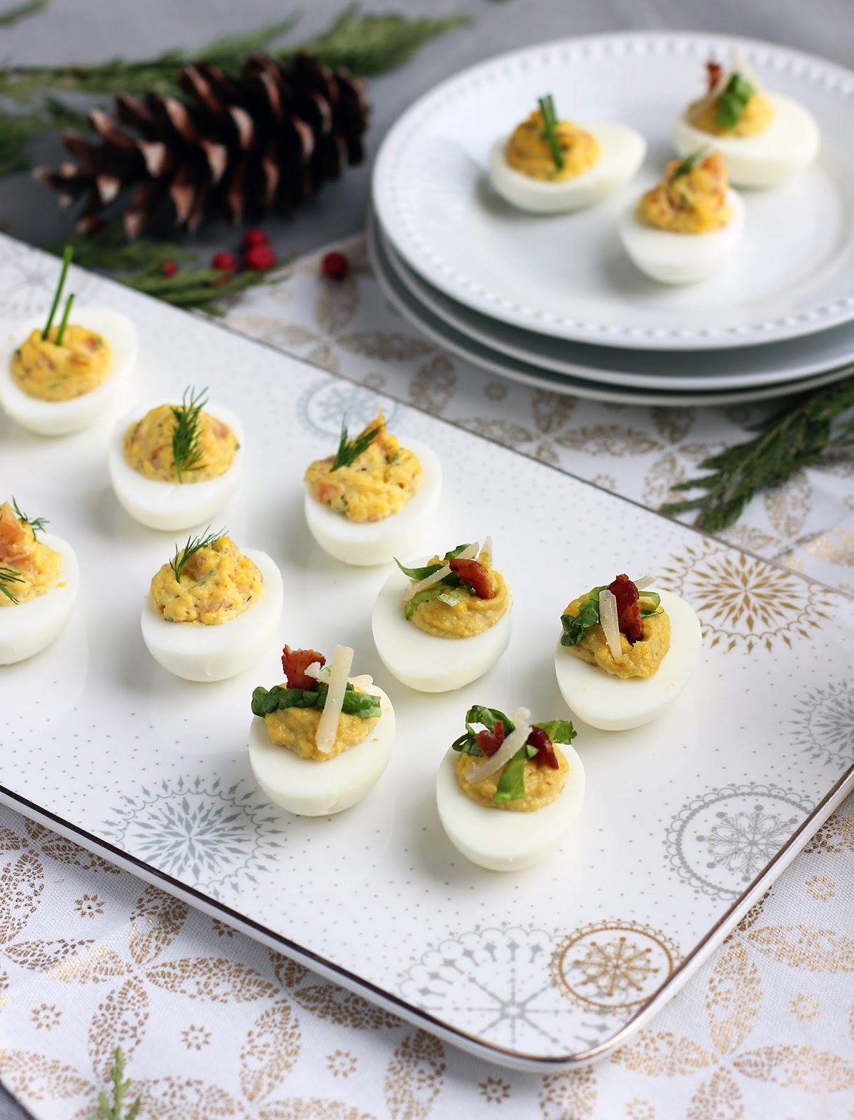#BeEggsquisite Holiday Appetizers // Devilled Eggs Three Ways ...