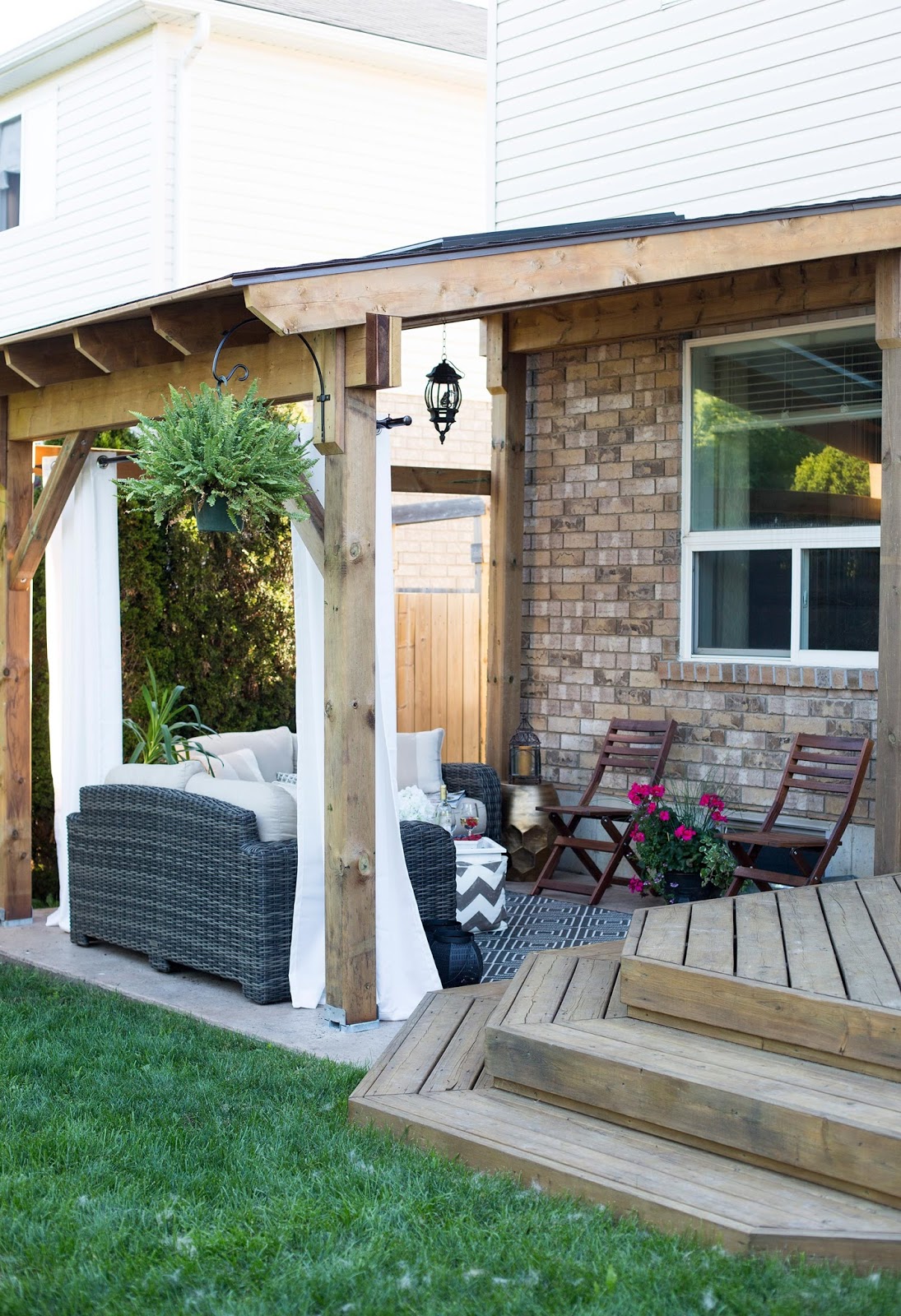 Hdblogsquad How To Build A Covered Patio Brittany Stager - How To Build An Attached Covered Patio