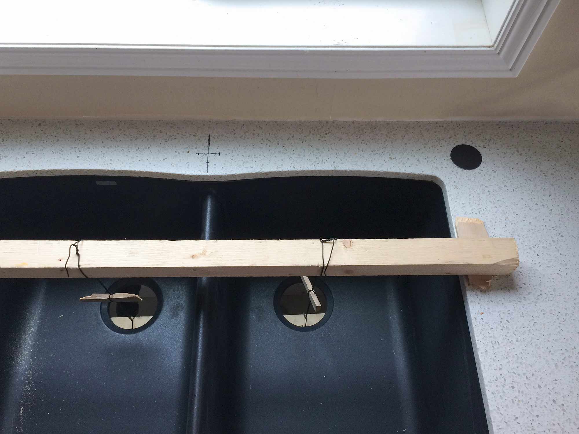 installing-new-silgrant-blanco-sink