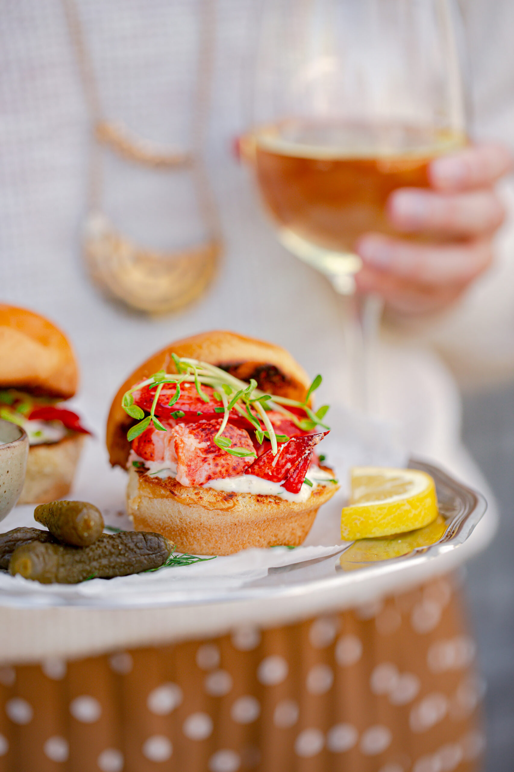 Lobster Sliders with Y Series Viognier Béarnaise Mayonnaise