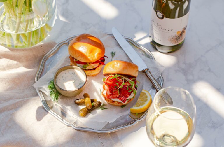 Lobster Sliders with Y Series Viognier Béarnaise Mayonnaise
